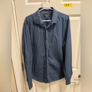 Mens Original Penguin Long Sleeve Button Down Dress Shirt Size 17 36/37